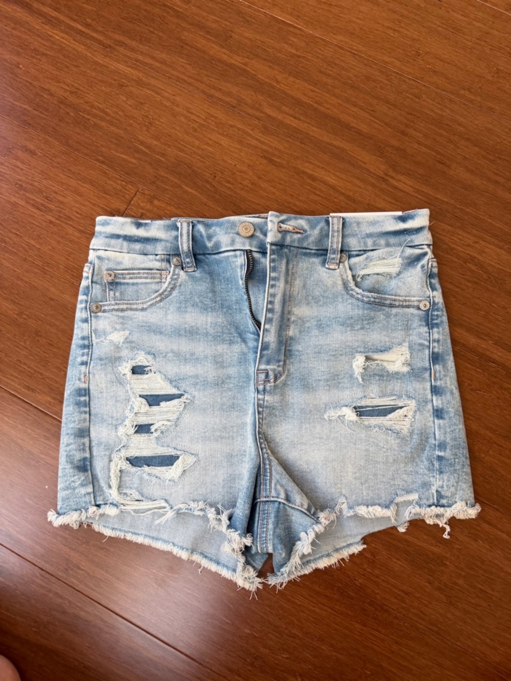 American Eagle Curvy High Rise Shortie Shorts with Next Level Stretch